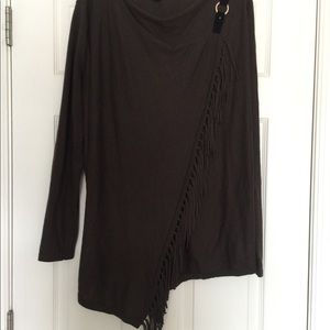 INC chocolate brown sweater